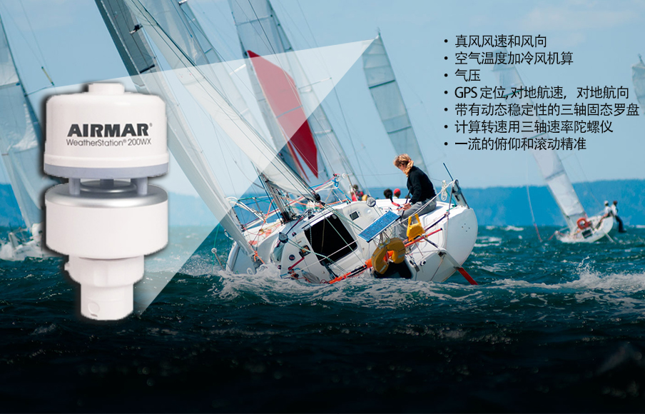 AIRMAR200WX-IPX7氣象站在帆船上的應用